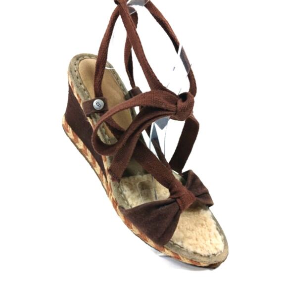 SS1609 GUC $135 UGG Boho Chic Amelie Espadrille size 9 - Picture 2 of 9